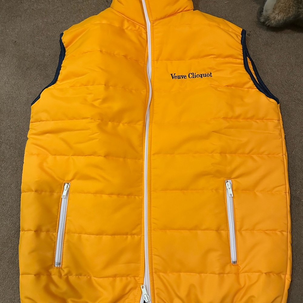 Veuve Clicquot Orange Puffer Vest